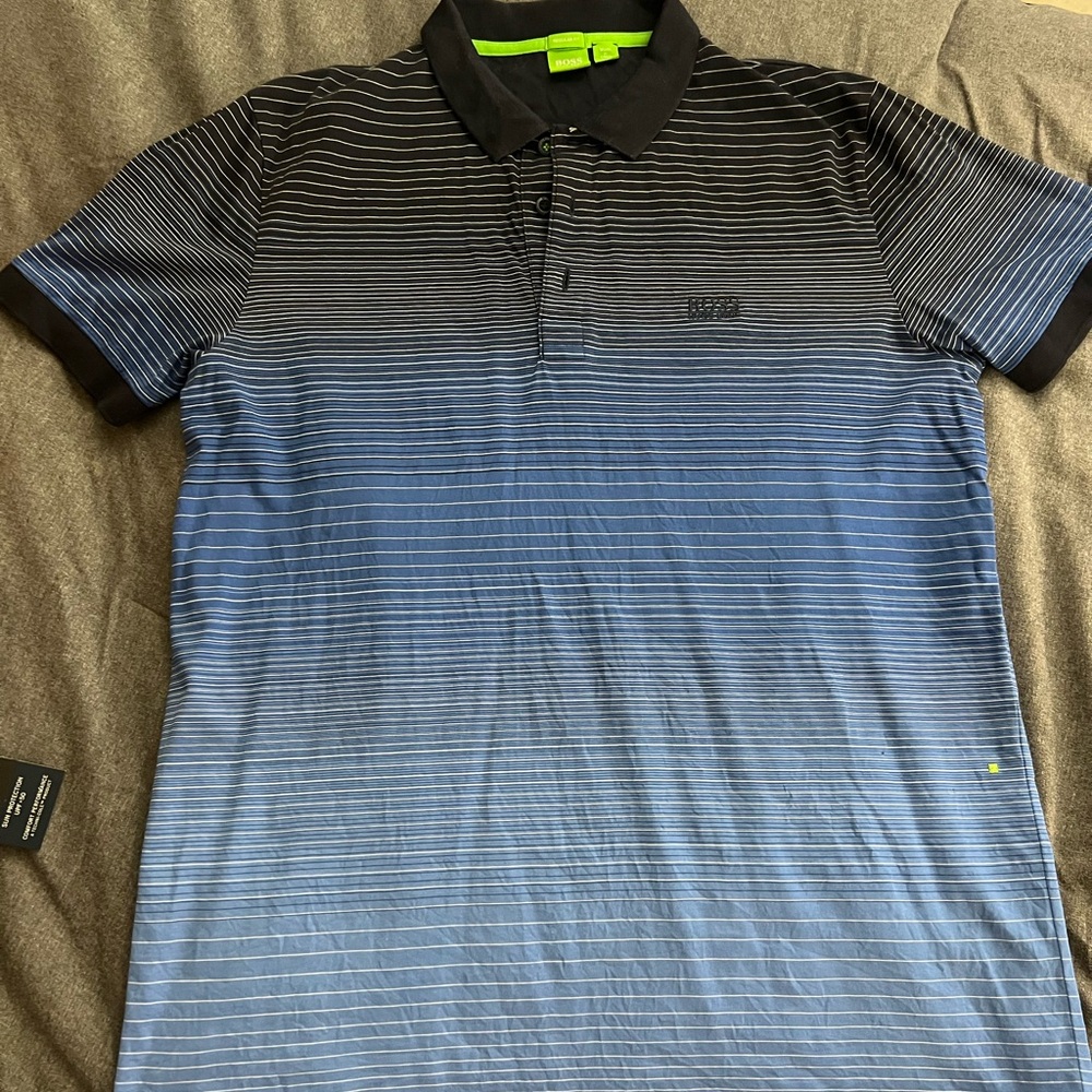 Hugo Boss Men's Blue Polo Shirt